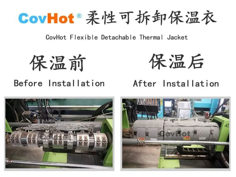 可拆式保溫套，注塑機(jī)節(jié)能利器